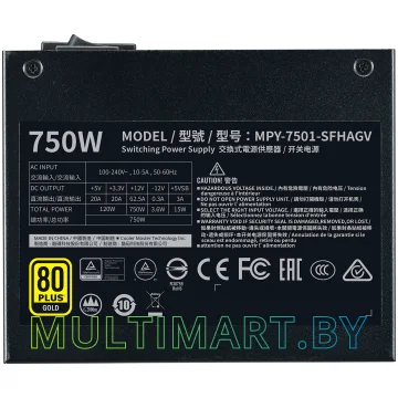 Блок питания Cooler Master V750 SFX Gold 750W (MPY-7501-SFHAGV-EU) картинка 4